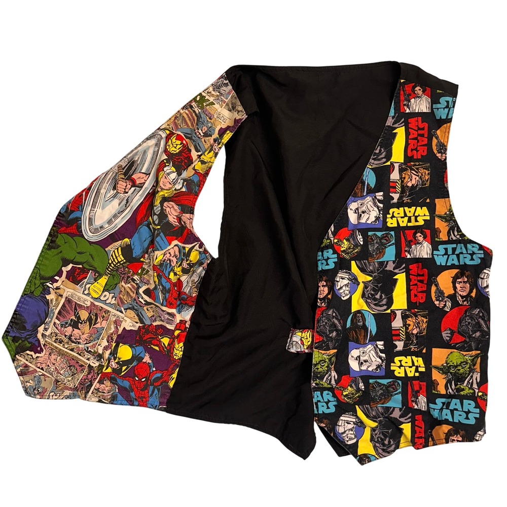 Marvel Star Wars Vest Reversible Comic Book Superhero‎ Pop Culture Womens Medium